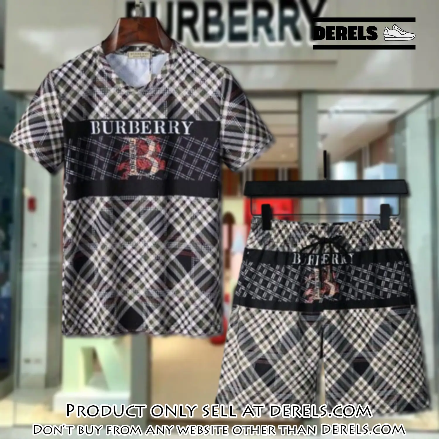 Burberry combo unisex tshirt & short limited luxury outfit cts1033 dr2358330